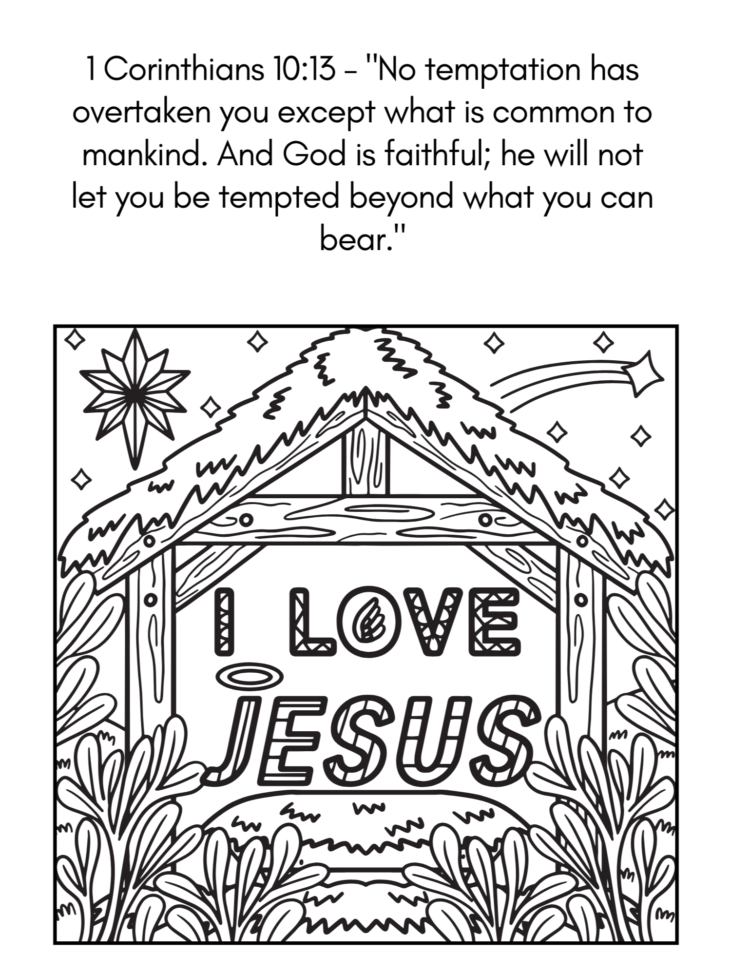 God Loves You Bible Verse Coloring Book product image (4)