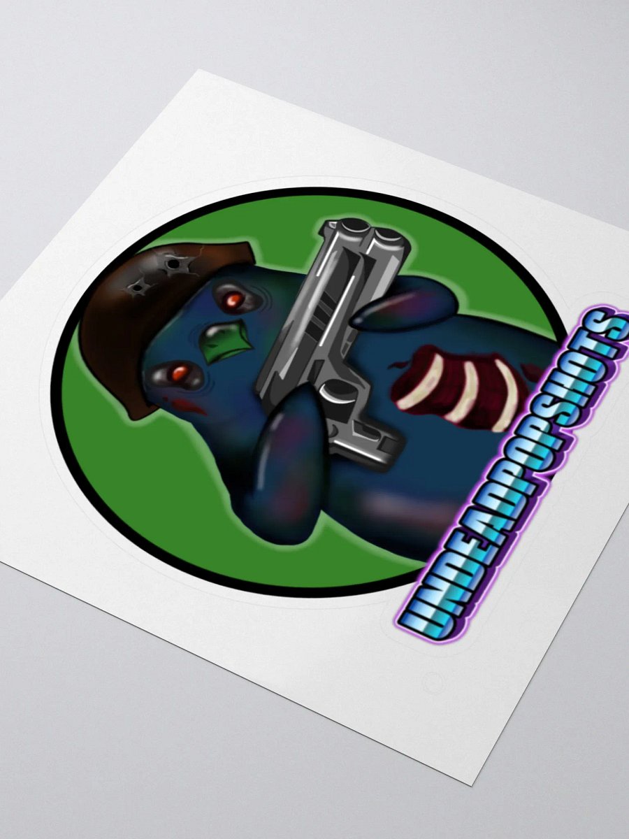 UndeadPopShots Zombie Bird Kiss Cut Stickers Logo Color Green product image (8)