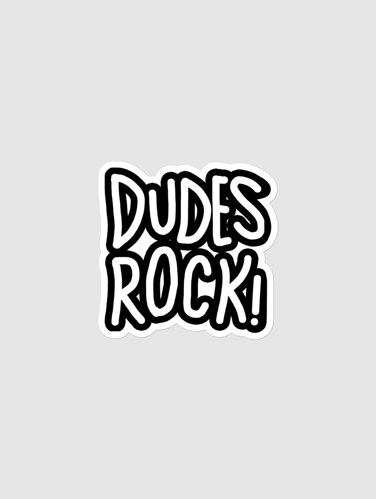 DUDES ROCK STICKER product image (1)