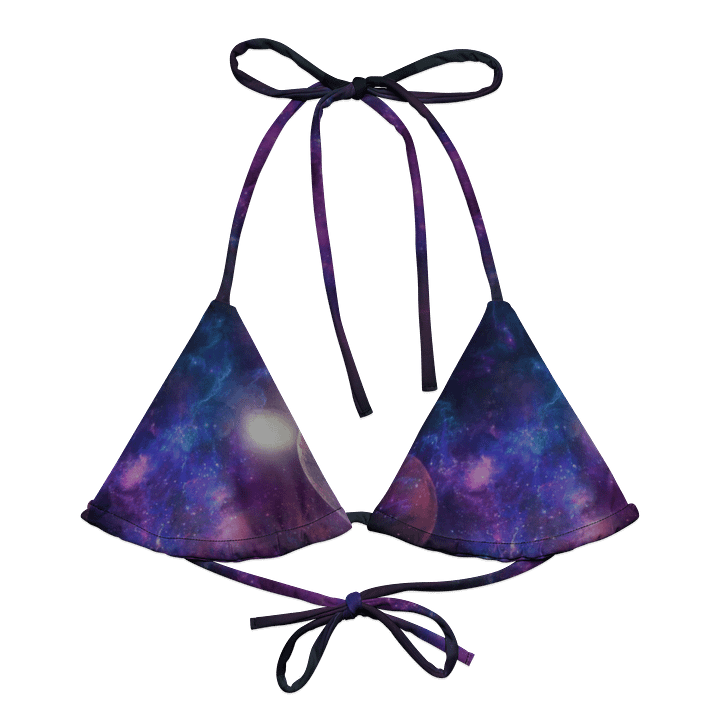 Cosmic Nebula All-Over Print Bikini Top product image (2)