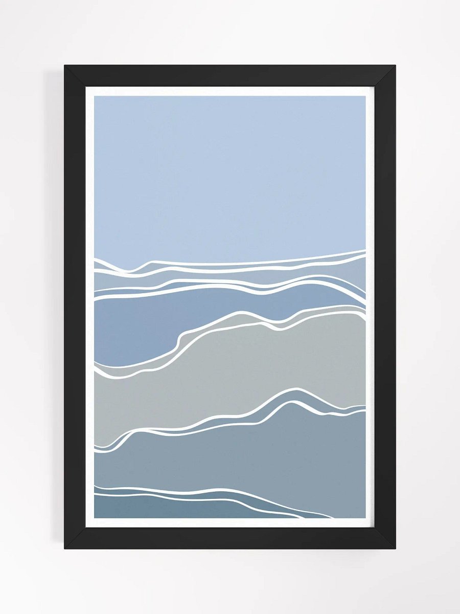 Oceanic Waves Framed Art Print product image (4)