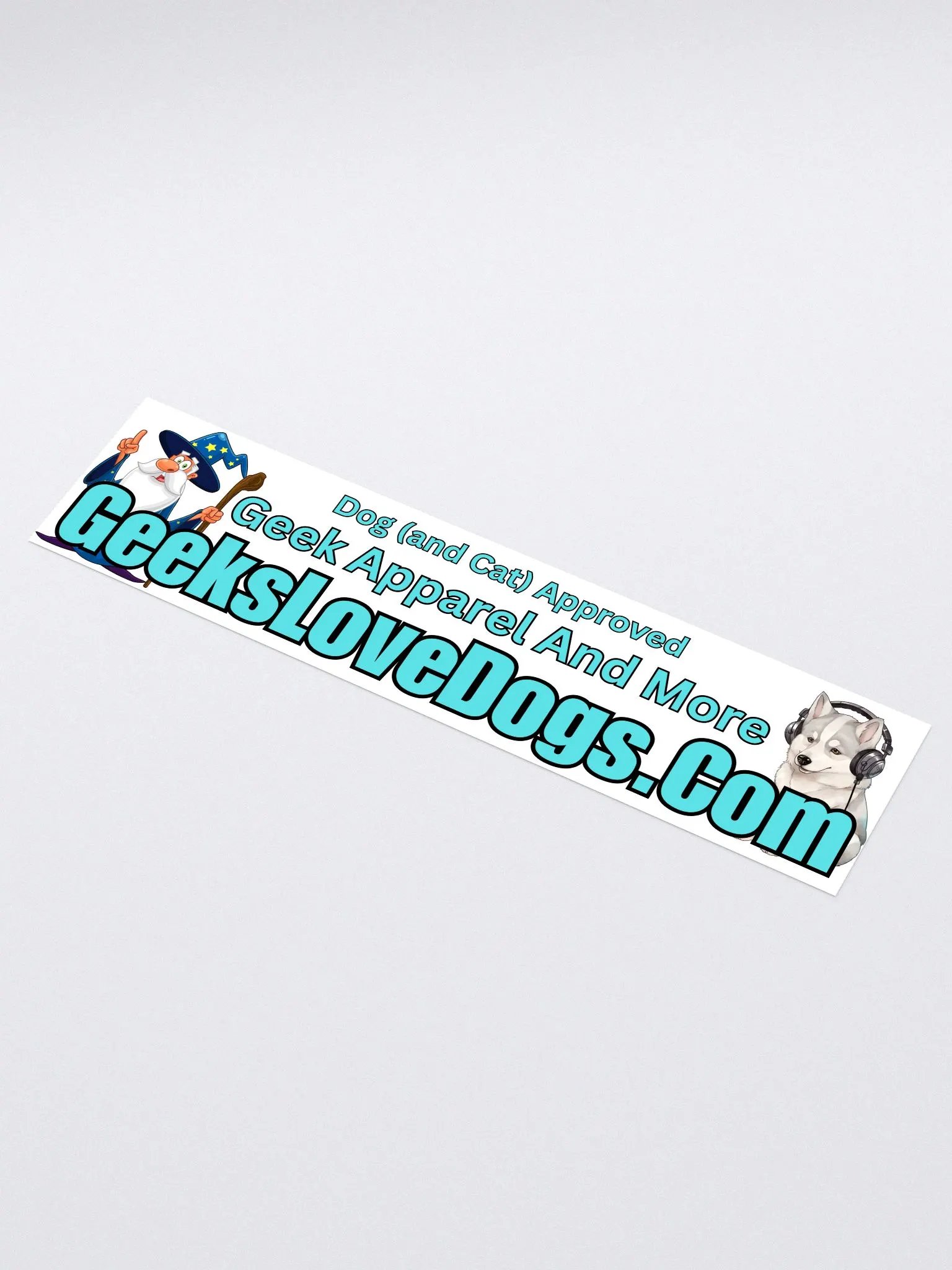 Geeks Love Dogs Bumper Sticker product image (1)