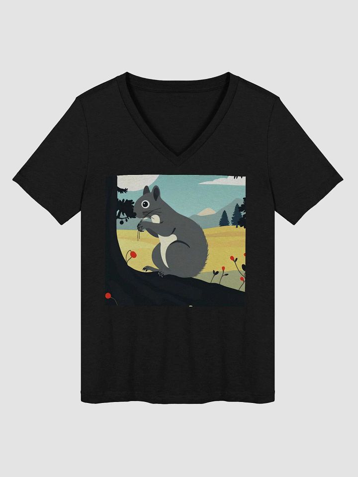 Squirrel Serenity Women's V-Neck Tee product image (1)