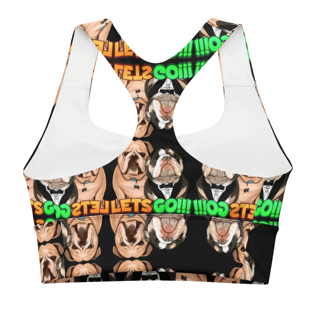 Straightedge Monster Let's Go!!! All-Over Print Longline Sports Bra product image (3)