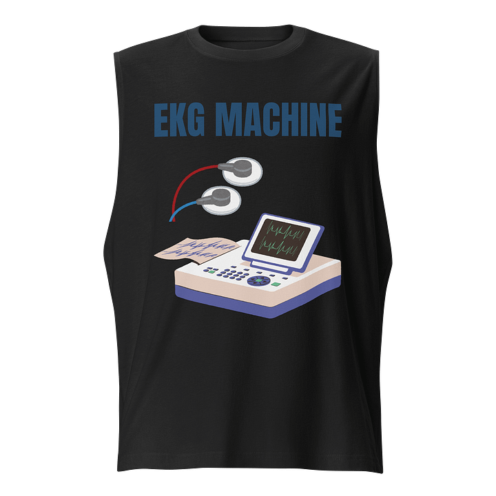Ekg Machine, Heartbeat Rhythms Muscle Tank product image (1)
