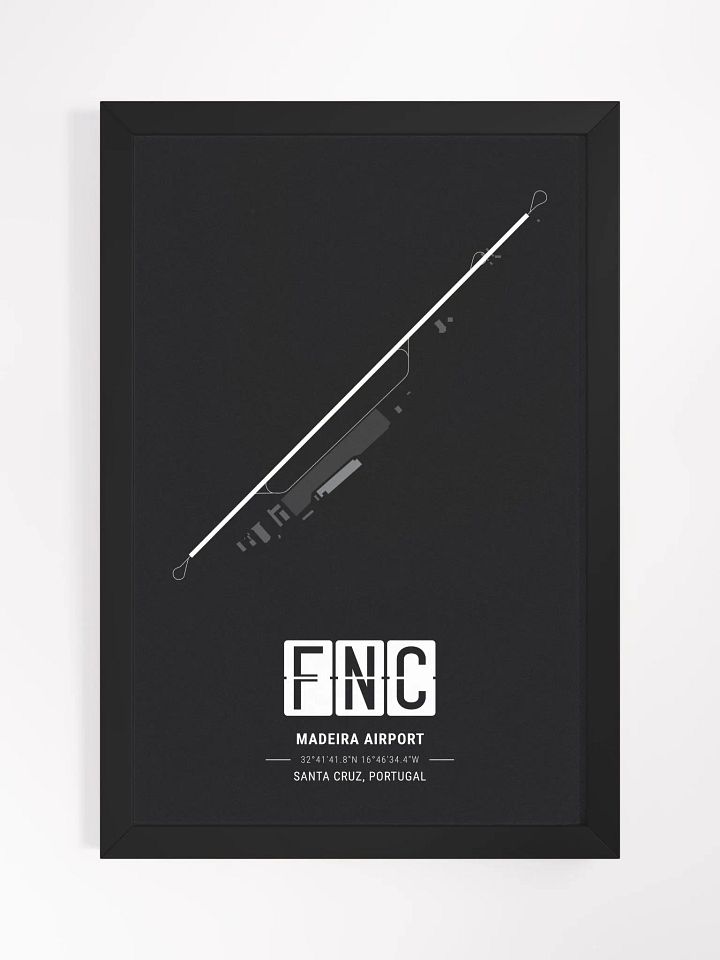 Framed Airport FNC Premium Map On Matt Paper product image (1)