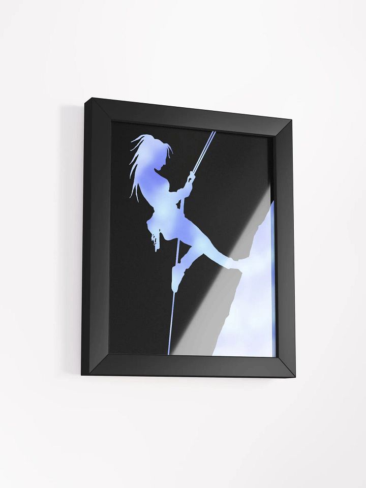 Climber girl blues Framed print. product image (30)
