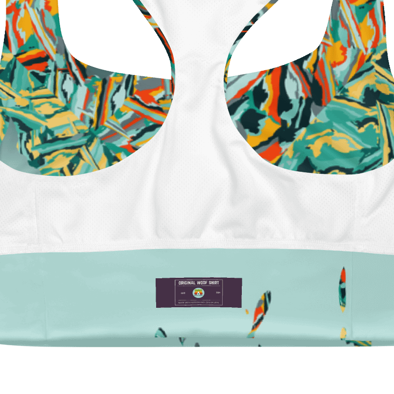 Colorful Destruction | Recycled Longline Sports Bra product image (7)