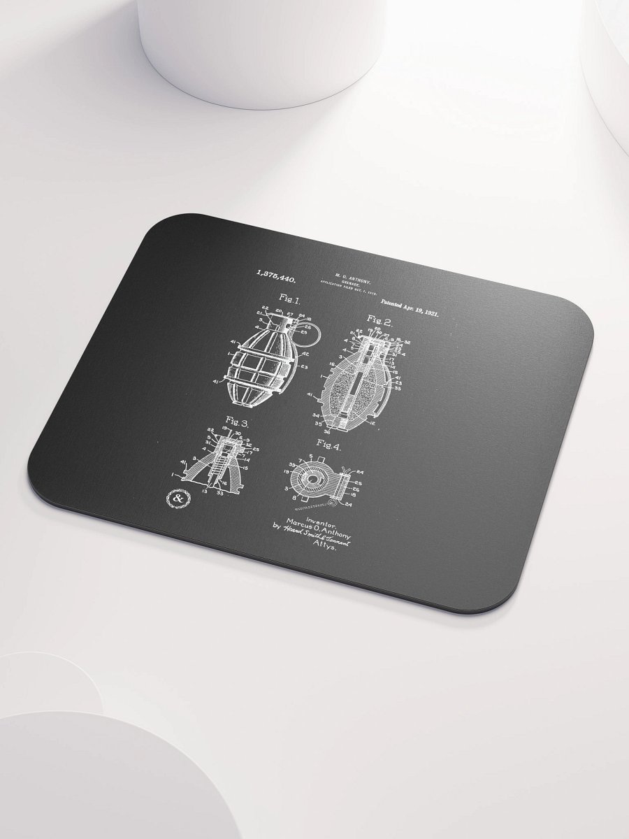 Mk2 Grenade Patent Mouse Pad product image (3)