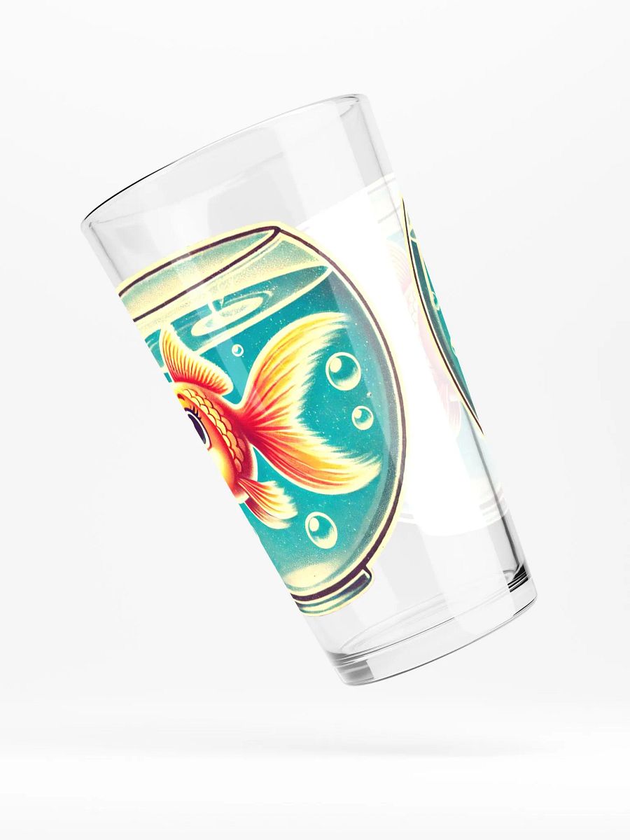 Happy Goldfish 16 oz Glass - Retro Glassware product image (4)
