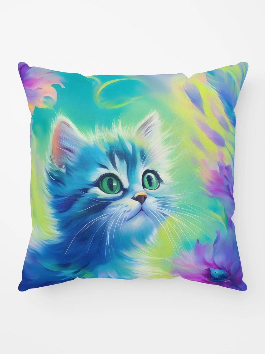 Colorful Kitty Vibes Pillow product image (1)
