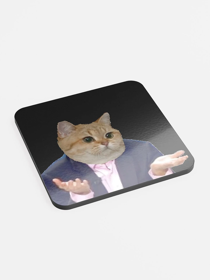 Glossed Cork Coaster: Meme Cats 2 product image (2)