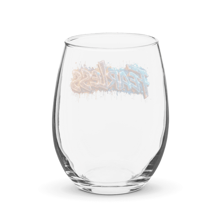 Fearless Graffiti Stemless Wine Glass product image (2)