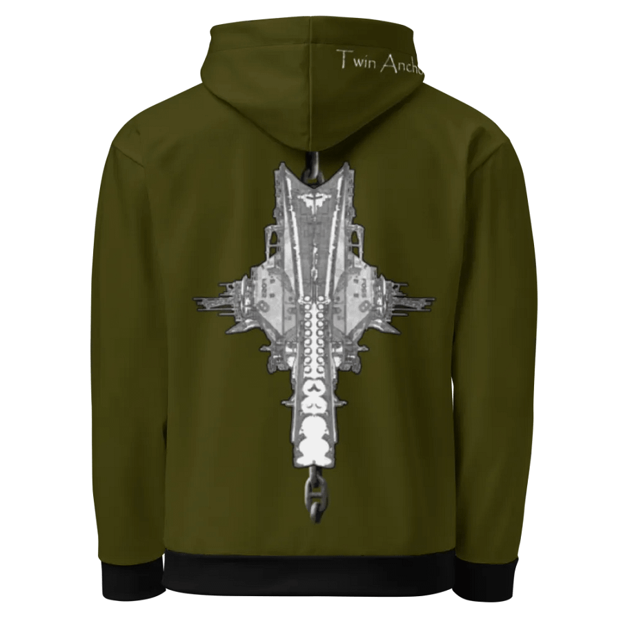 Green Foss double tug Sketch Hoodie product image (1)