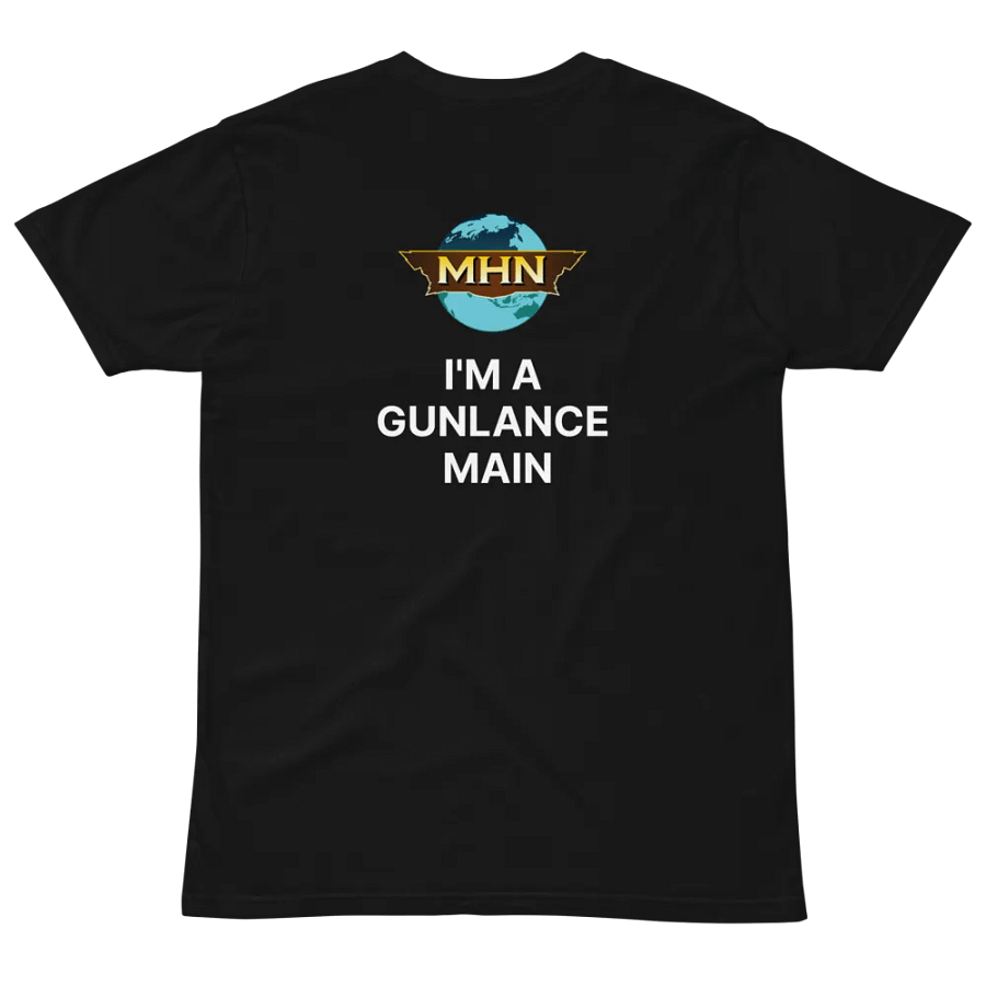 Copy of Gunlance Main MHN Emblem Unisex T-Shirt Black/Grey/Navy product image (4)