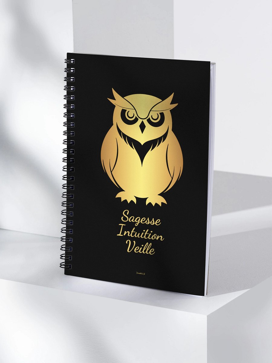 Carnet Symbole Doré - Chouette - NoteBook Cadeau Symbolique product image (4)