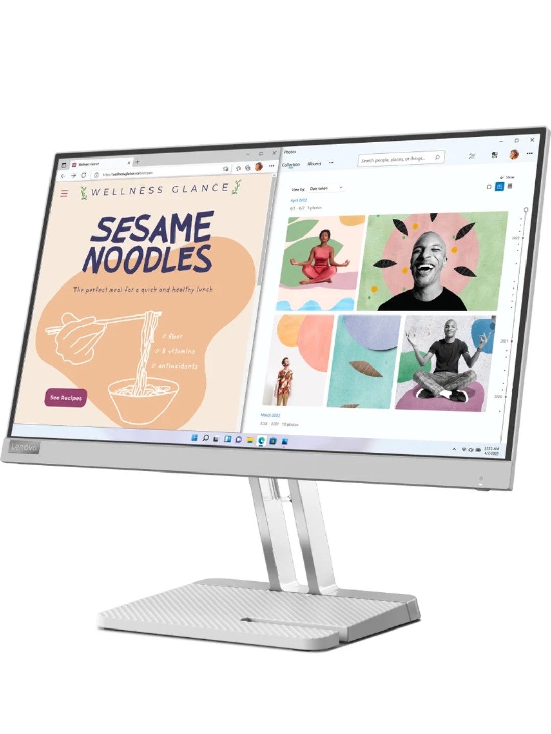 Lenovo 54.61 cm (22 inch) Full HD VA Panel Monitor (L22e-40) (Res...more product image (7)