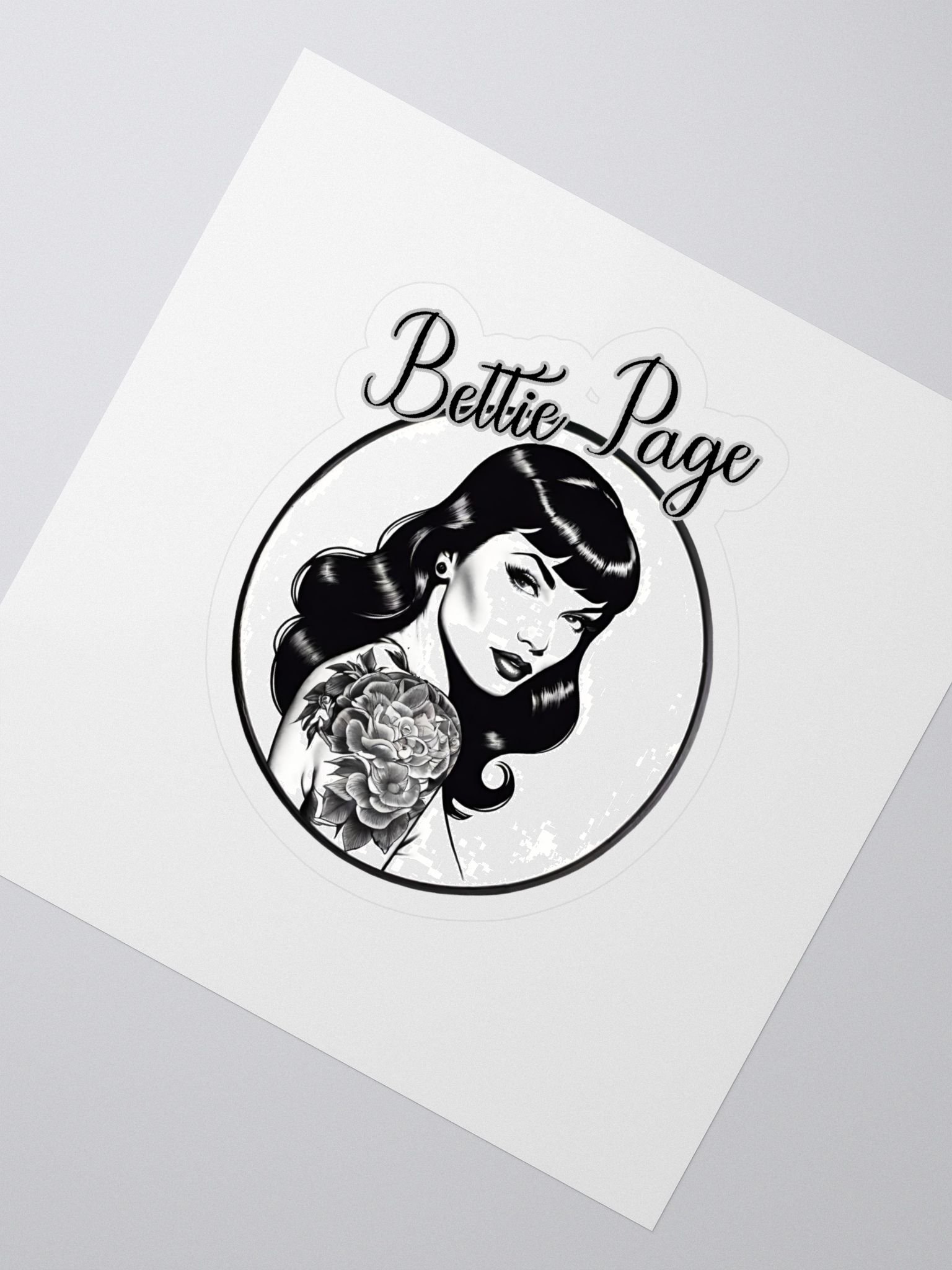 Bettie Page Floral Tattoo Sticker Set product image (2)
