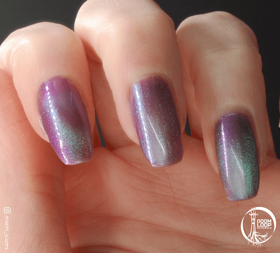 BREAKFAST at the END of TIME - Violet Teal Magnetic Nail Polish product image (7)