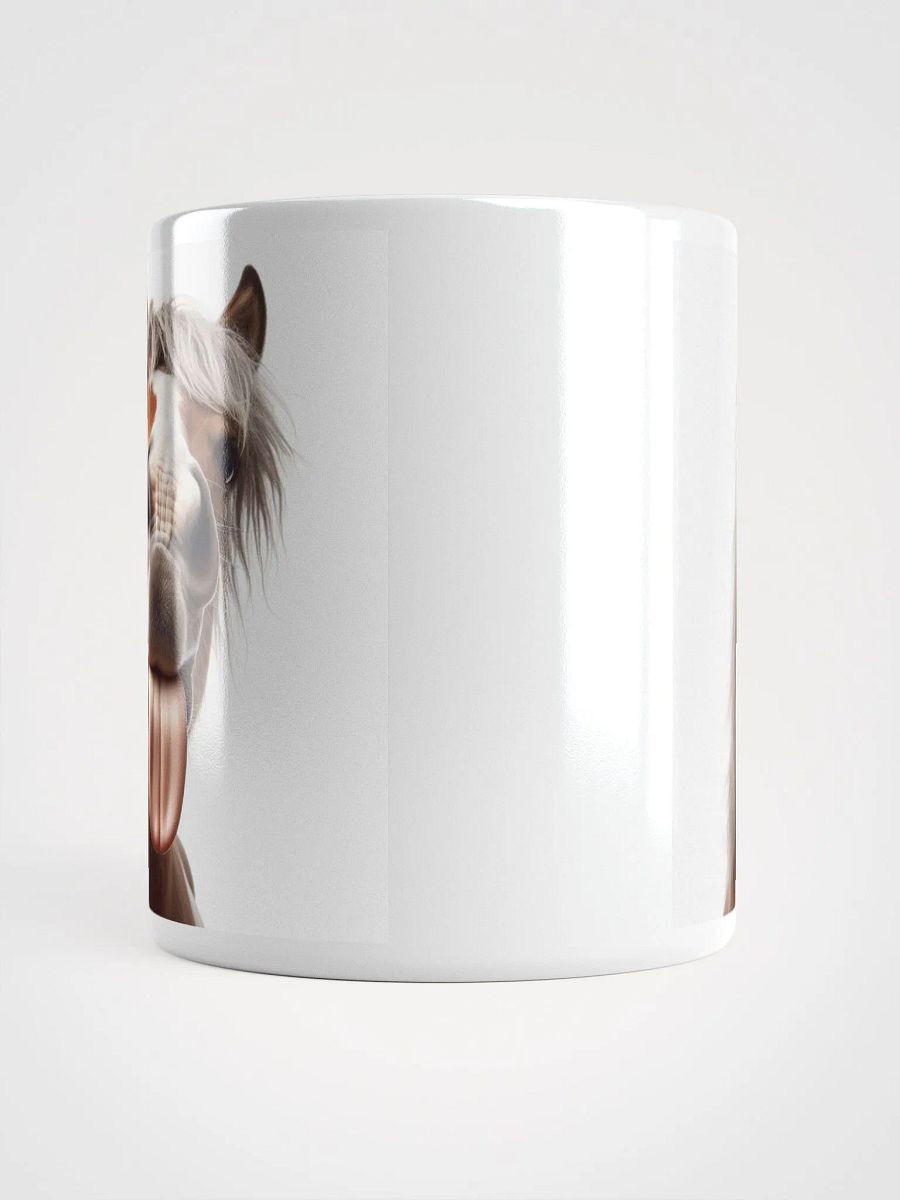 Rude Horse #Humorous Glossy Mug - White product image (5)