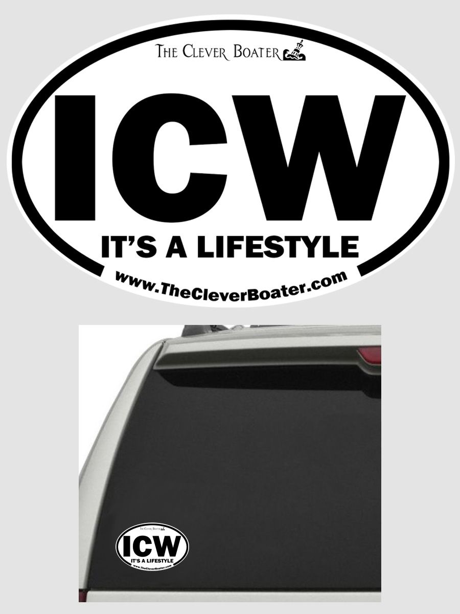 ICW - IT'S A LIFESTYLE - Euro style bumper sticker 4.5x3 inches product image (1)