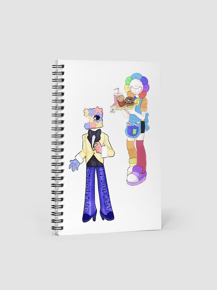 Flower and Jiggy Spiral Notebook product image (1)