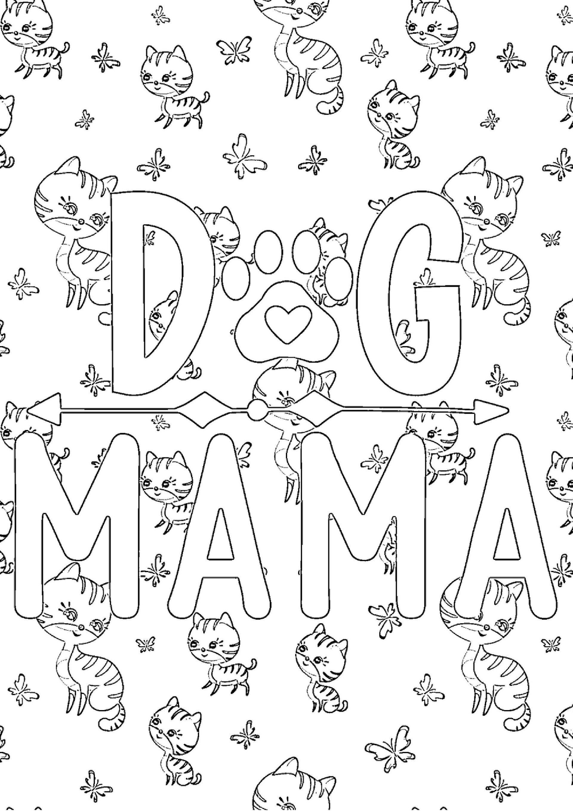 Pet Mom Life Quotes Coloring Book-30 pages product image (2)