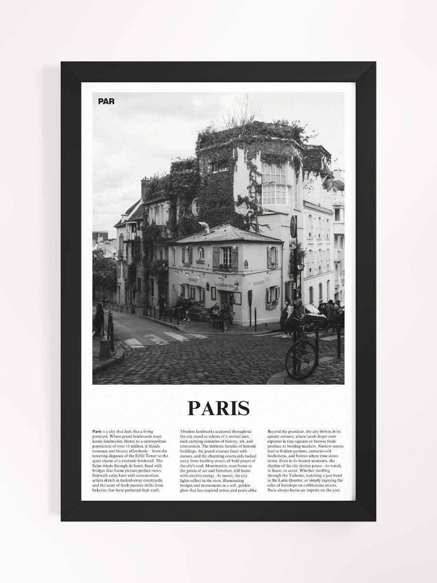 Paris 05 Newspaper Poster | Framed product image (5)