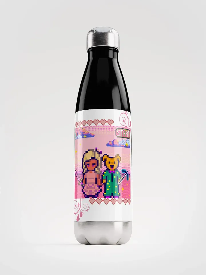 Mykah and Thor Pixel Water Bottle product image (1)