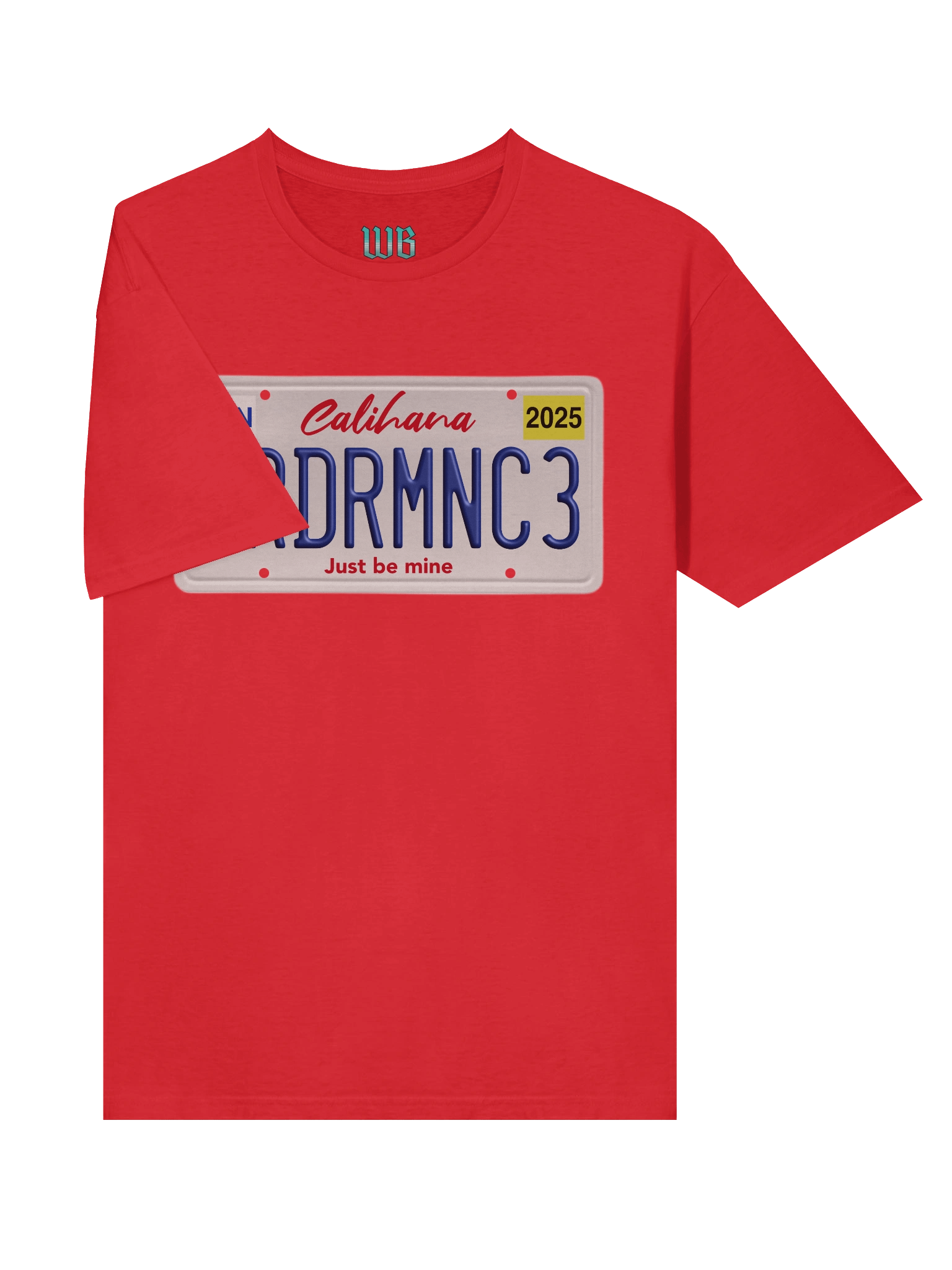 Cardiac Romance Licence Plate T-Shirt product image (33)