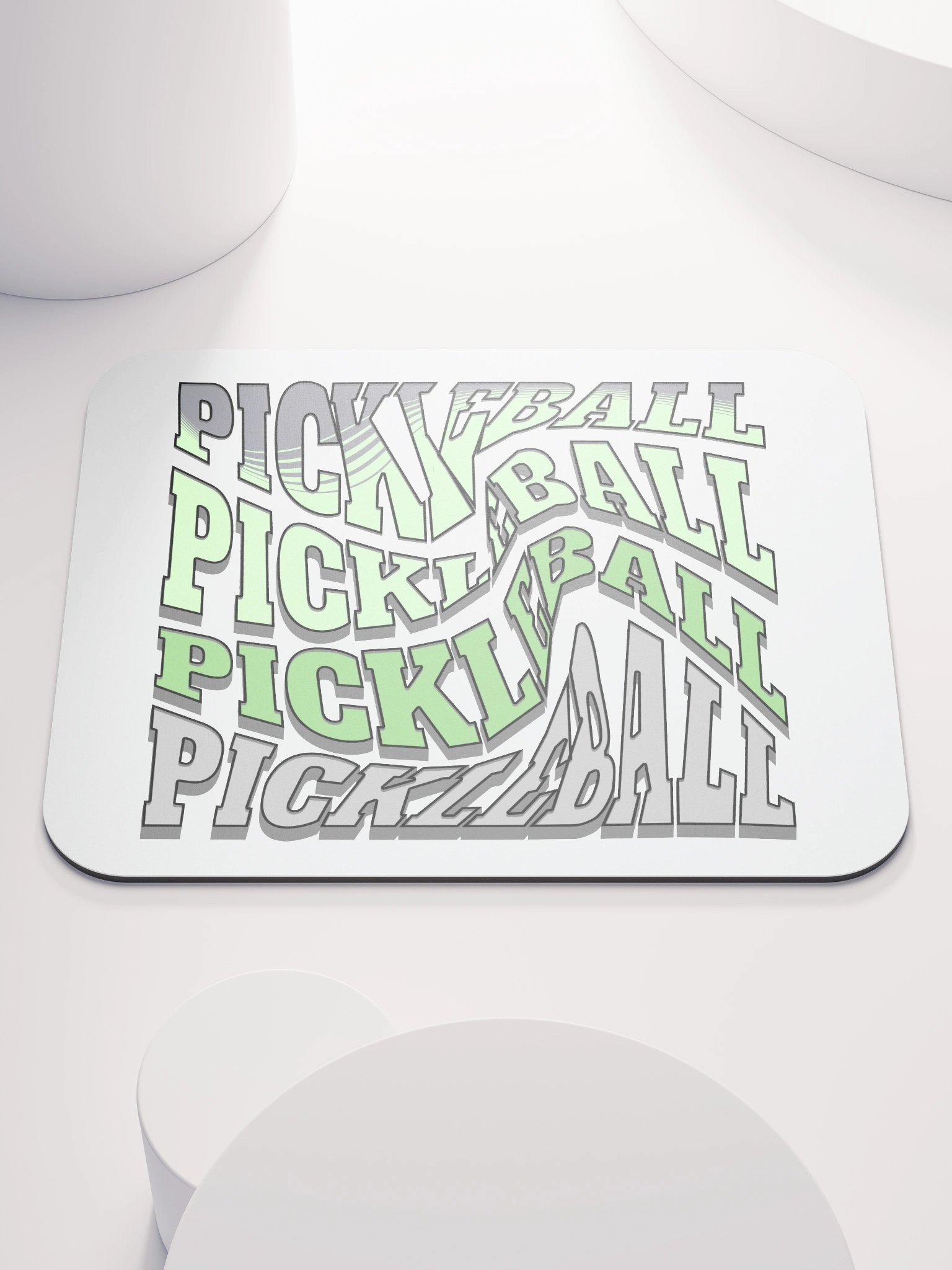 Swirl Pickleball Ripple Effect Mouse Pad product image (1)