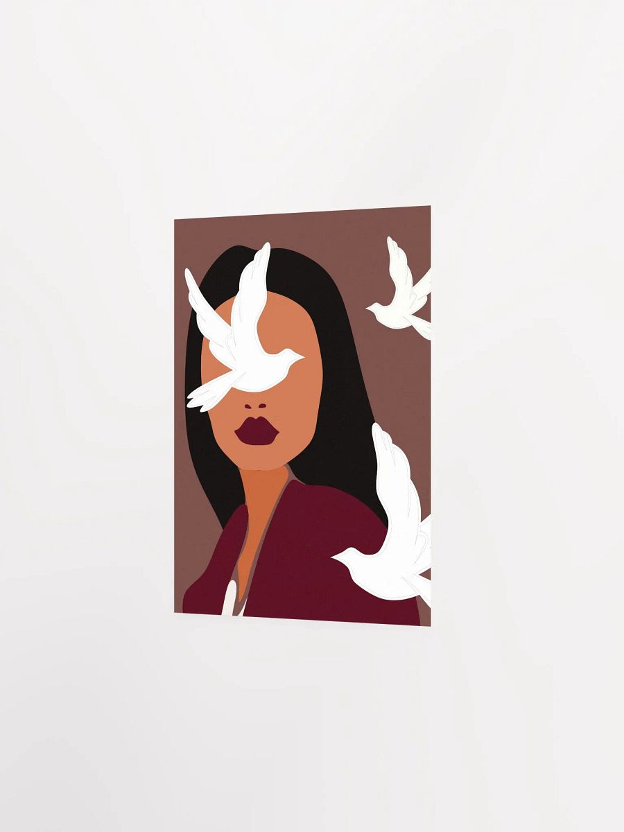 Girl with Birds Bohemian Art Print product image (12)