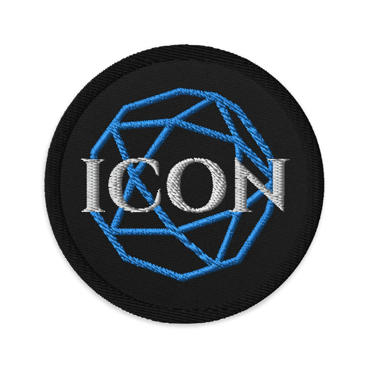 ICON D20 Embroidered Patch - Blue product image (1)