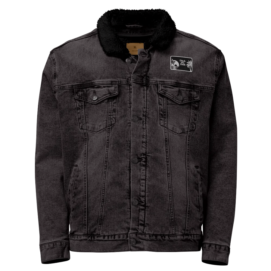 Tropical Escape Unisex Denim Jacket | ditch the desk product image (1)