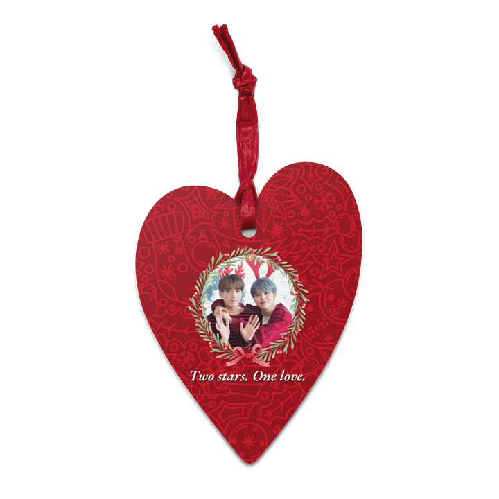 Two Stars. One Love. JiKook heart ornament product image (1)
