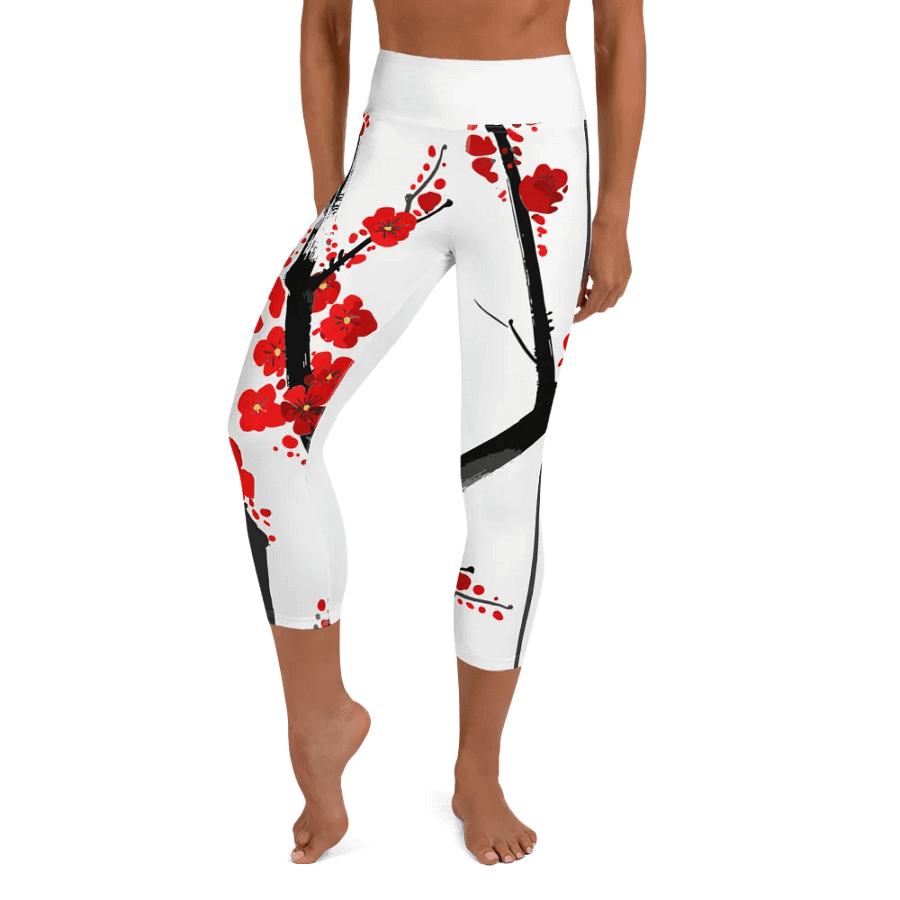 Sakura Blossom Burst - Print Yoga Print Leggings product image (6)