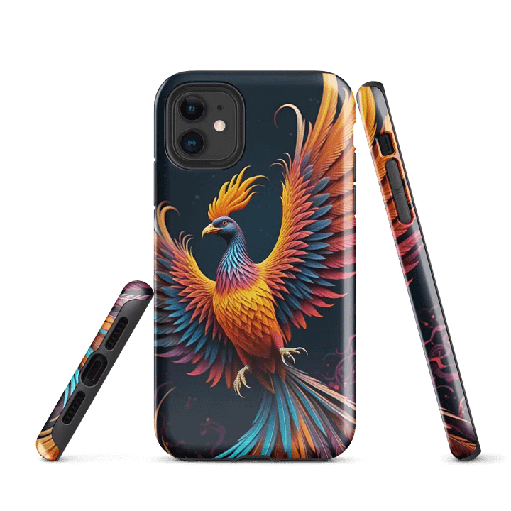 Tough Phone Case for iPhone® - Colorful Phoenix product image (1)