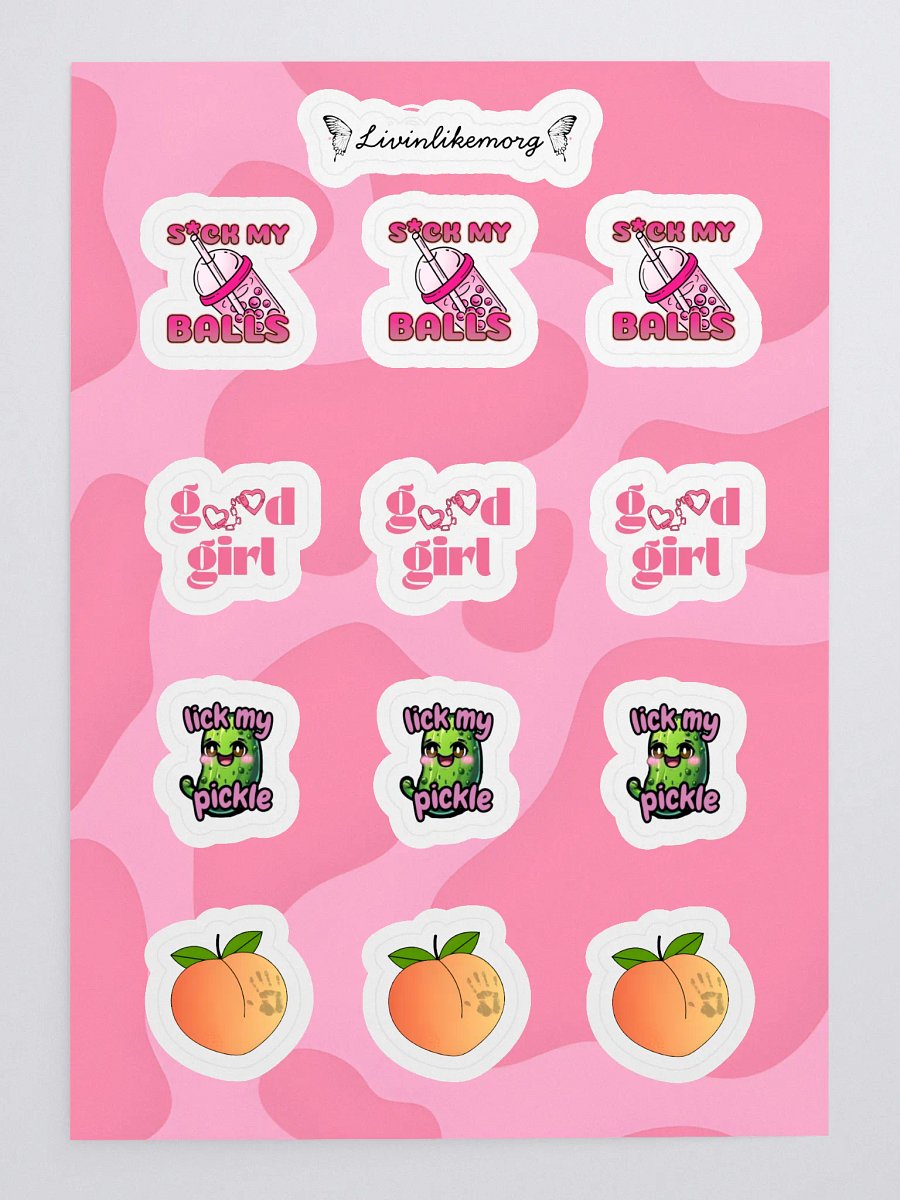 Pookie after dark sticker pack product image (3)