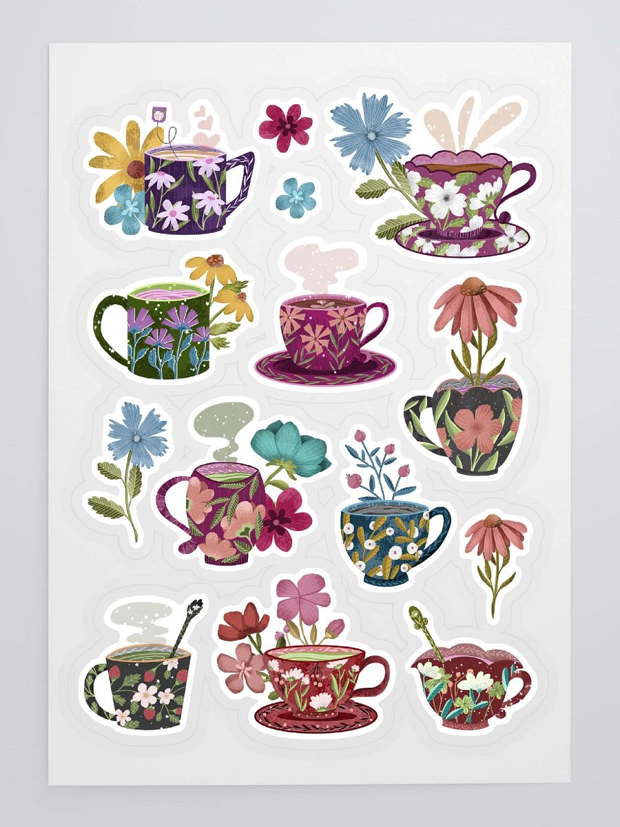 Tea Cup Sticker Sheet product image (3)