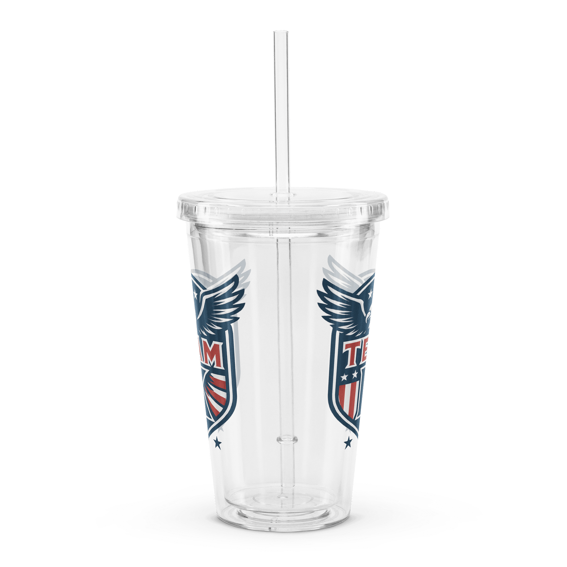 Team K USA Clear Plastic Tumbler product image (4)