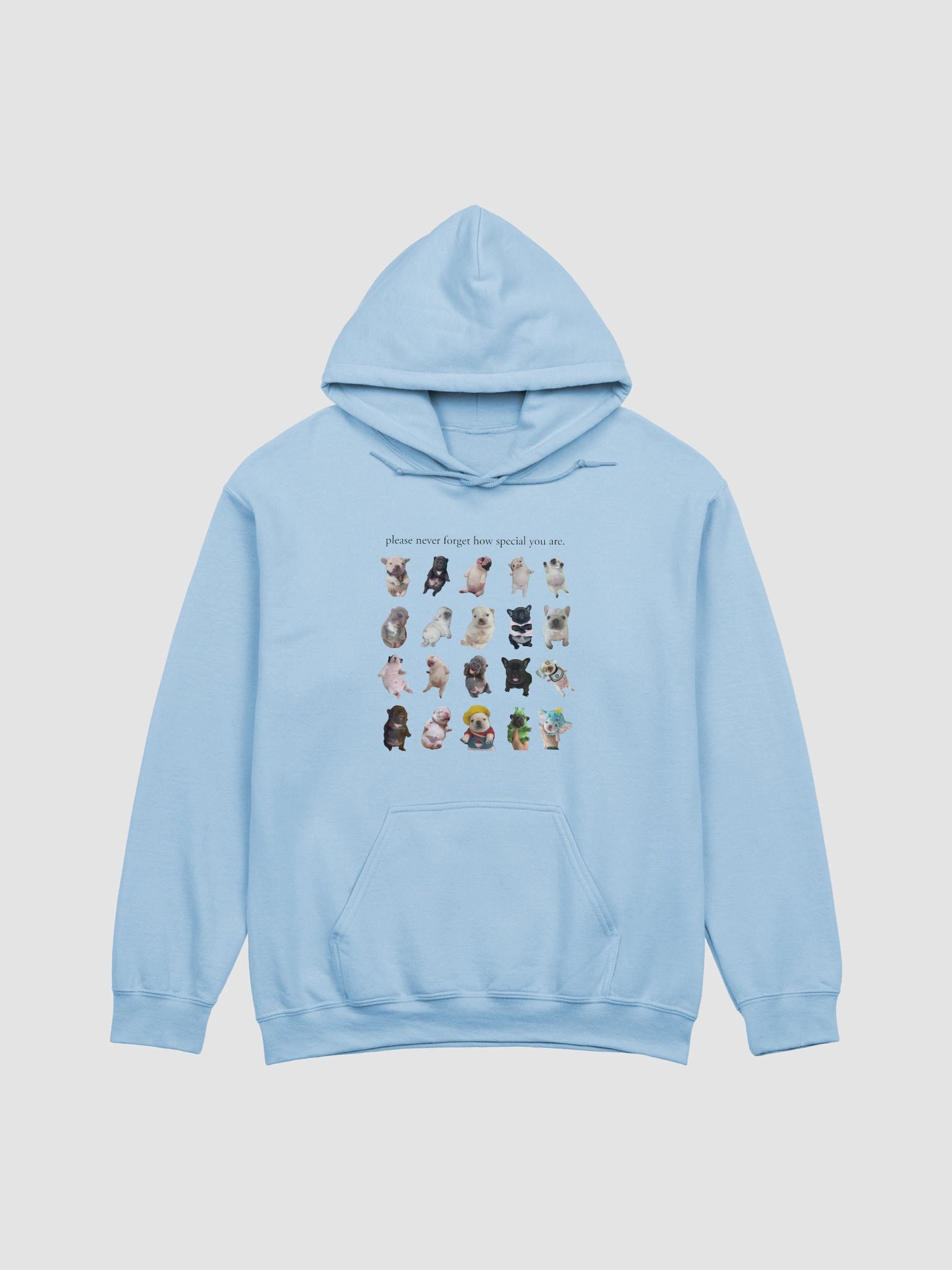 you are so special hoodie (and backside) - light colors product image (1)