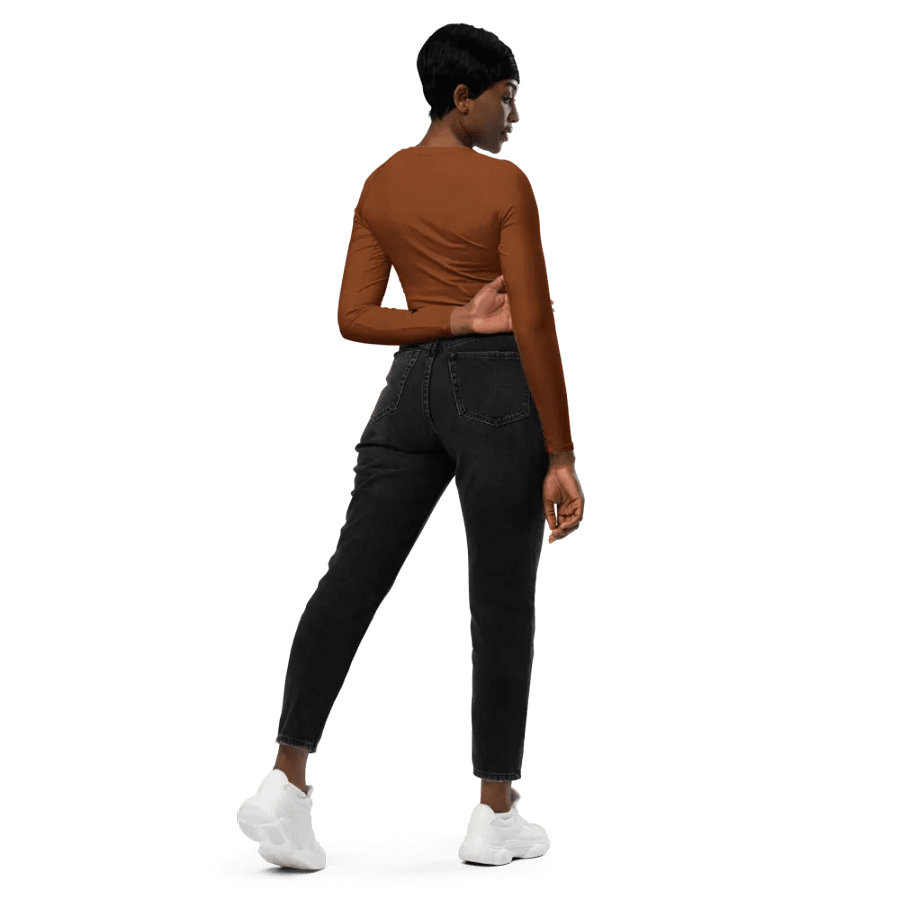 Eco-Chic Virgo All-Over Long Sleeve Crop Top product image (6)
