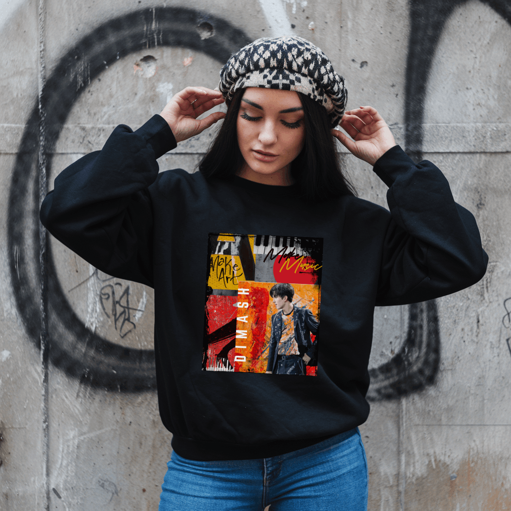 Kazakhstan Singer Sweatshirt Premium Cotton Heritage Sweatshirt product image (12)