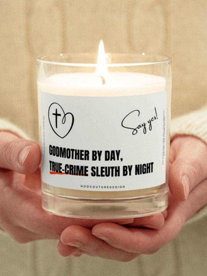 Funny gift for a godmother - Godmother by day - Soy wax vegan candle product image (1)