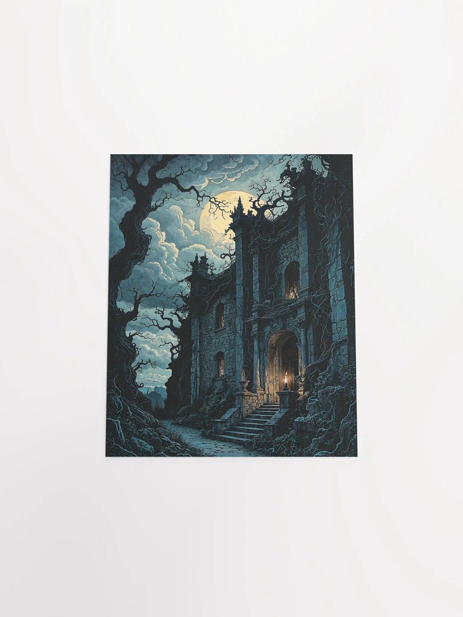 Gothic Moonlit Manor Poster product image (27)