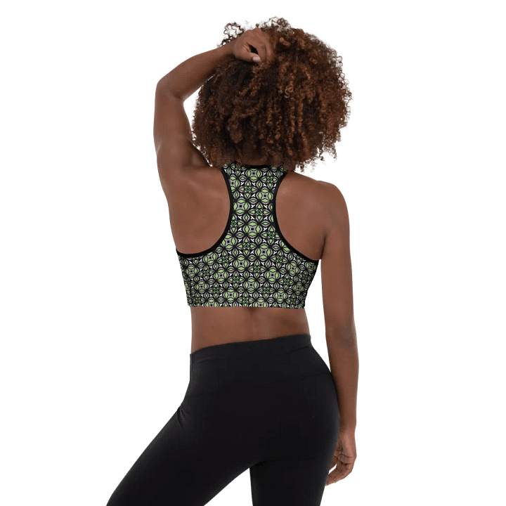 Aromantic Abstract (1) - Padded Sports Bra product image (2)