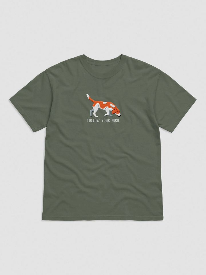 Follow Your Nose T-Shirt(Embroidered) of a Beagle(Red) product image (9)