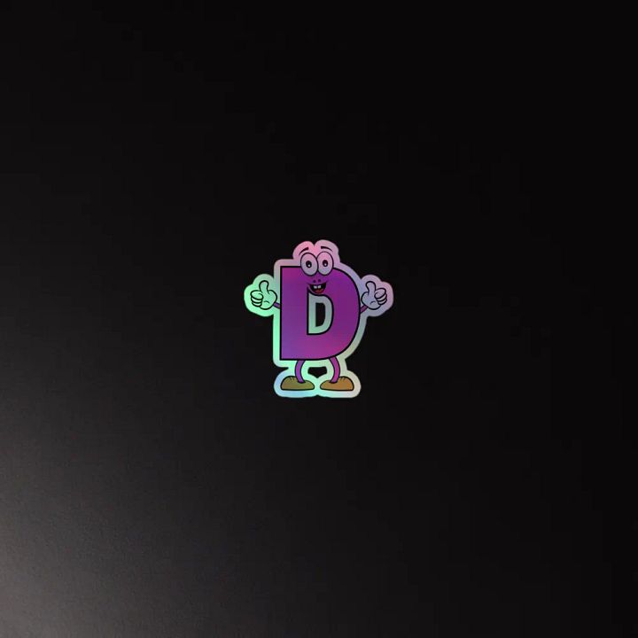 D Holographic Cartoon Character Sticker product image (4)