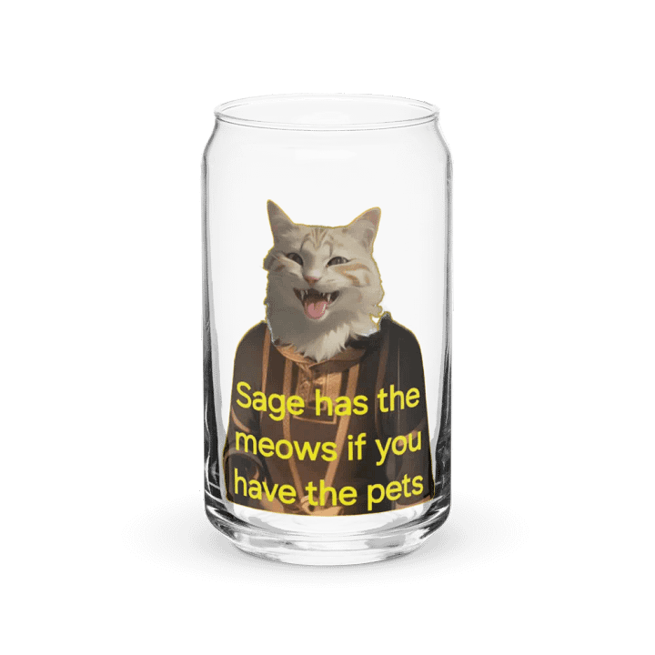 Sage Barter! Glass Can Cup product image (2)