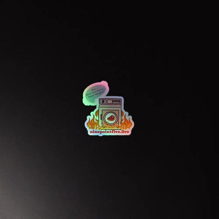 Holographic Steak In The Dryer Sticker product image (2)